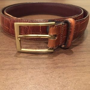 Men's BRIGHTON belt leather brown s36