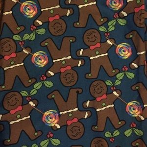 🎄BN Lularoe TC HTF Gingerbread holiday leggings