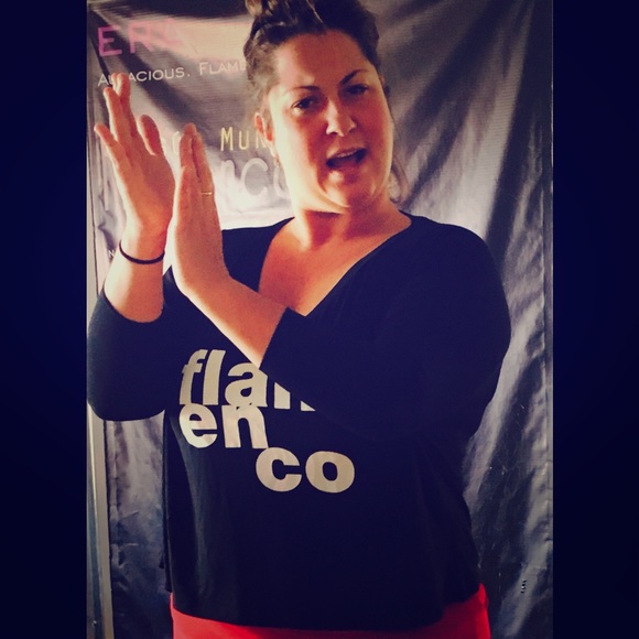 Beautiful bat style top "flamenco"