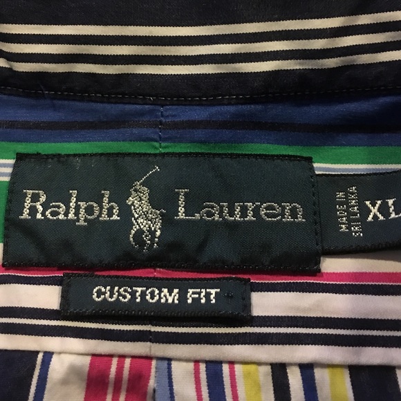 Rl Custom Fit Xl Multiple Colors Striped - image 4