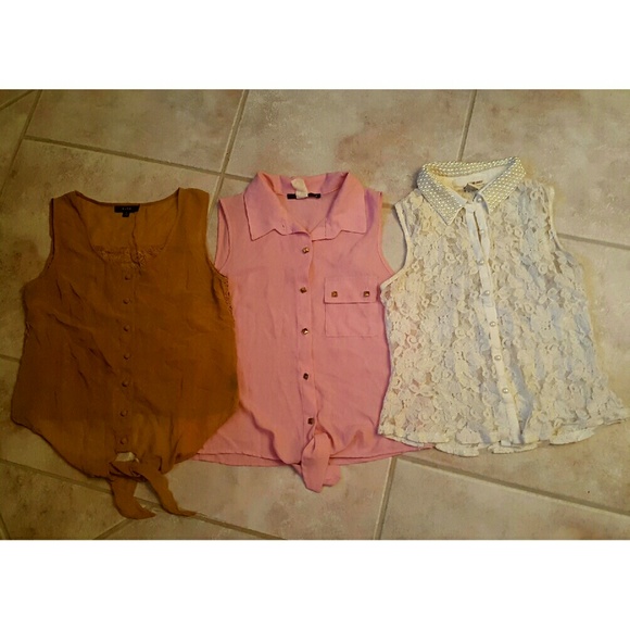 Lot of button-down blouses