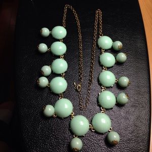 Bubble Necklace- Mint and Gold