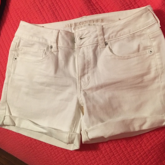 White American eagle Jean shorts