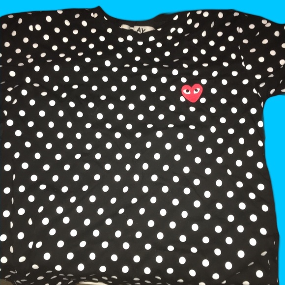 Comme des garçons polka dot tee