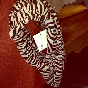 Infinity zebra scarf