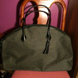 Huge new grey and black tote
