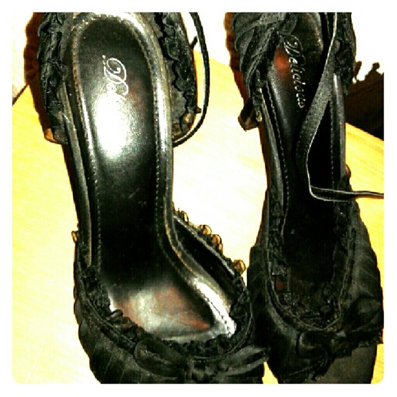 5 inch heels, wore twice, like new!