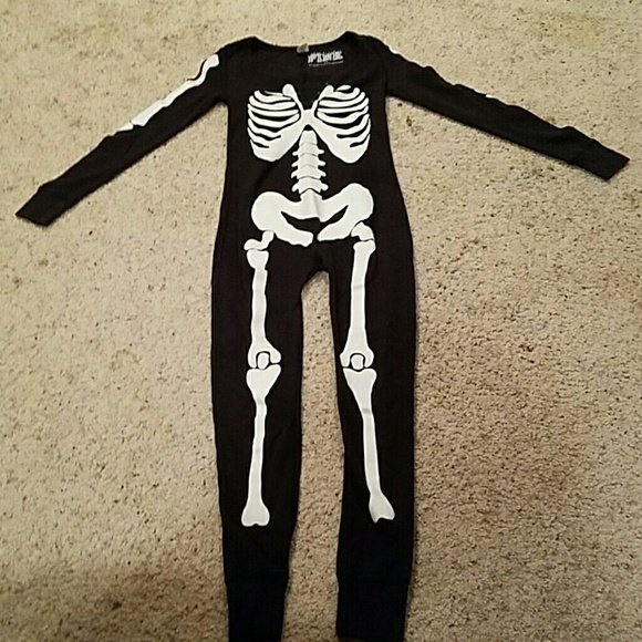 PINK skeleton onesie!