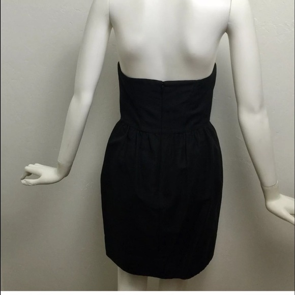 Shoshanna Jeweled strapless little black dress LBD - Picture 3 of 4