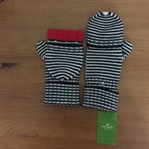 NWT Kate spade convertible mittens finger gloves
