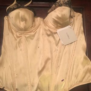 La perla silk bustier