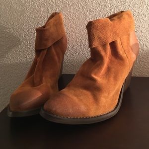 ALDO Cognac Rugged Leather Boots