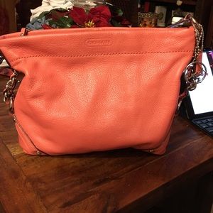 Coach Carly pebbled leather bag