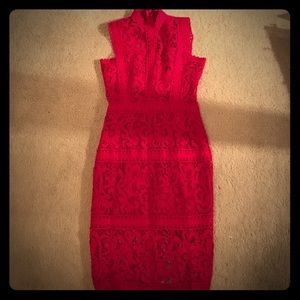 Lace designed dresss