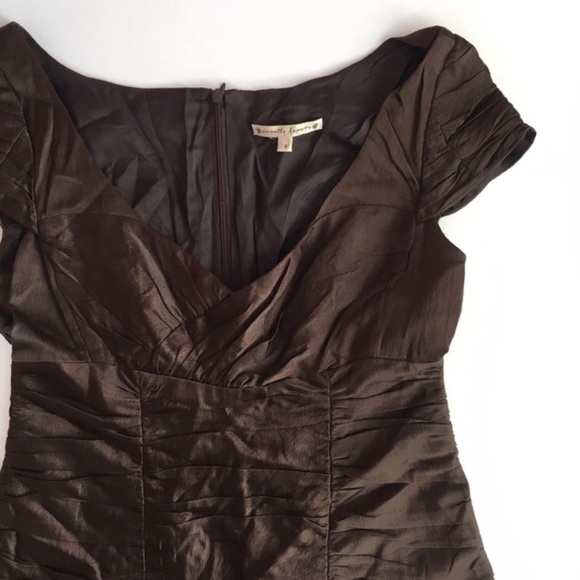 Nanette Lepore silk ruched gathered bodice top - Picture 2 of 4