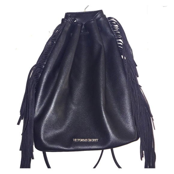 VS fringe drawstring bag