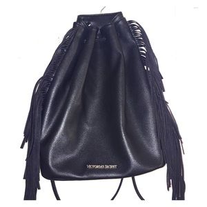 VS fringe drawstring bag
