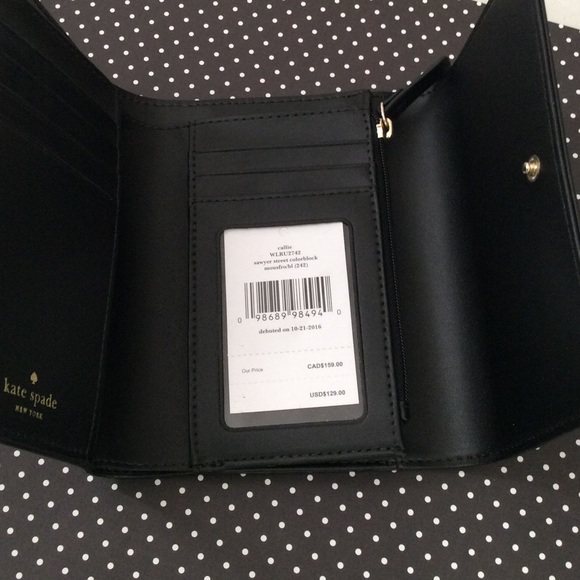 Kate Spade Bow Tri-Fold Wallet - Picture 4 of 4