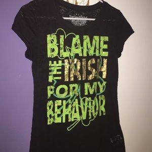 Blame the Irish graphic tee