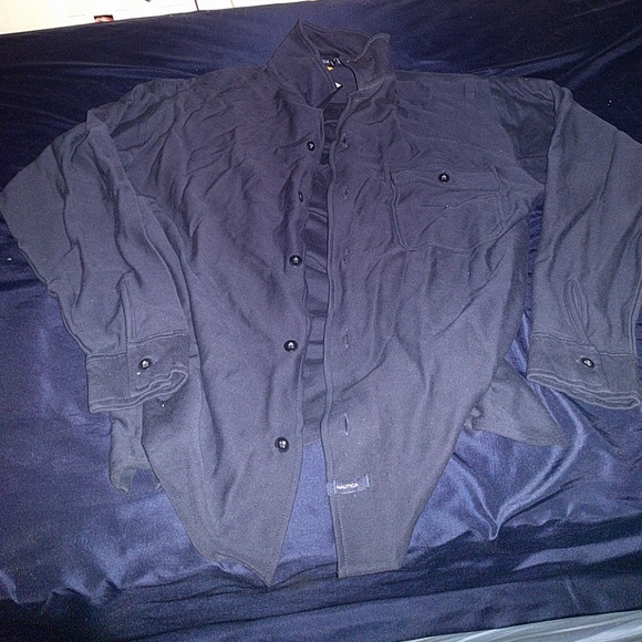 Nautica Sweater Shirt Button Down