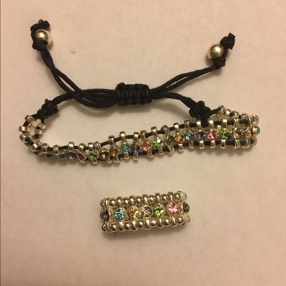 Costume bracelet and ring set