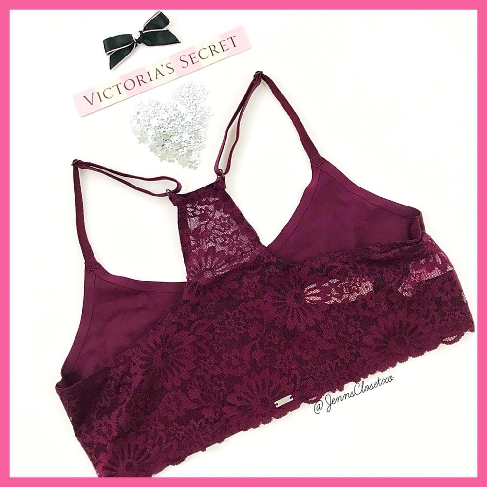 •Victoria's Secret PINK• Lace unlined bralette - Picture 2 of 2
