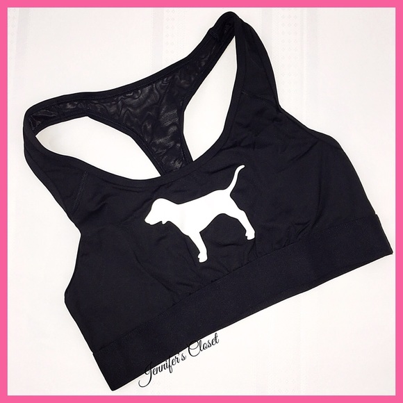 •Victoria's Secret PINK• Dog logo sports bra - Picture 2 of 3