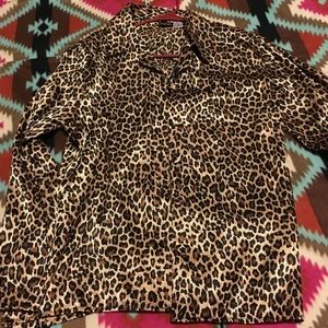 Cheetah print blouse