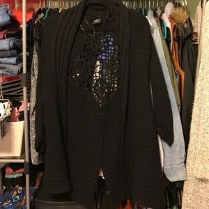 Black cardigan