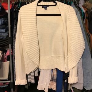 White cardigan