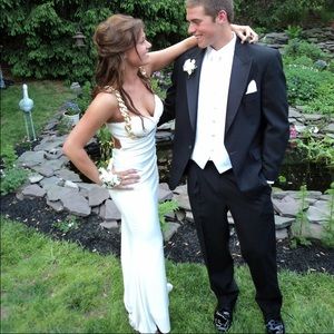 White Jovani Prom Dress