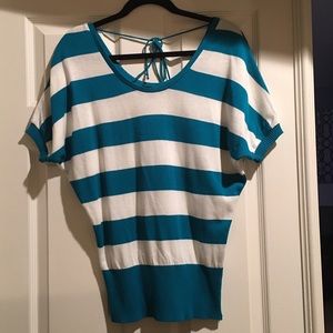 Bcx dolman striped top