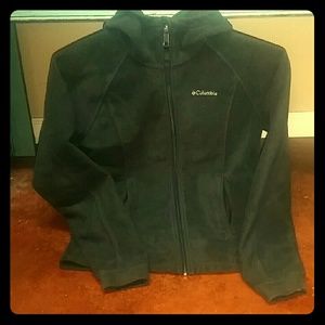 Columbia fleece zip hood girls 14/16