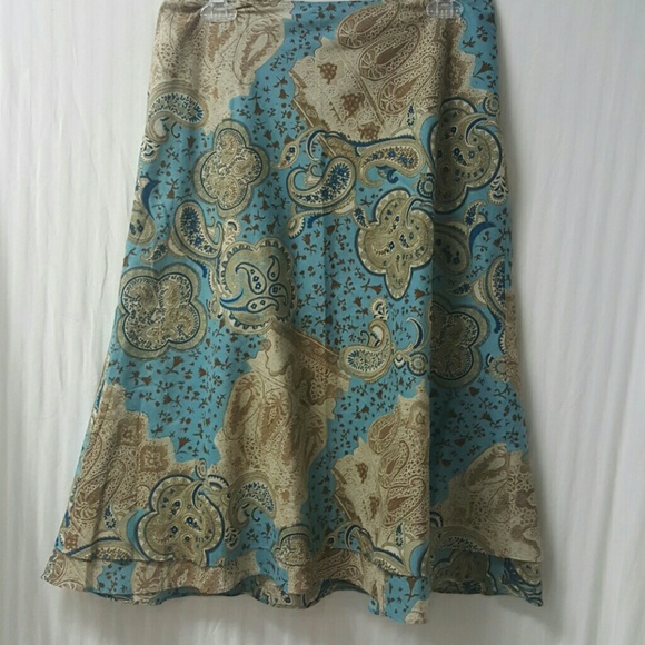 Liz Claiborne Paisley Skirt