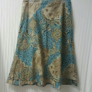 Liz Claiborne Paisley Skirt