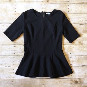 Old Navy Tops - Black Old Navy peplum top size medium tall Old Navy Tops - Black Old Navy peplum top size medium tall