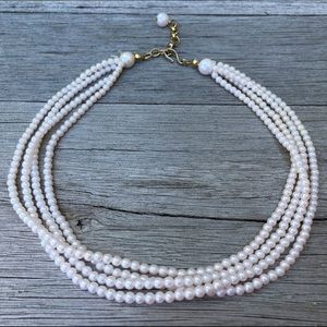 Vintage 1970's Faux Pearl Necklace