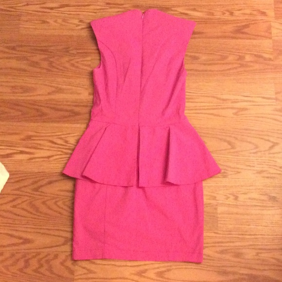 ASOS Pink Peplum Dress - Picture 2 of 4