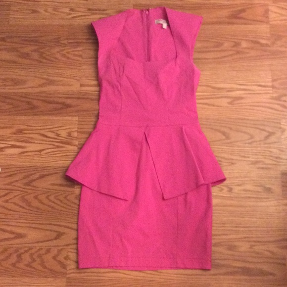 ASOS Pink Peplum Dress - Picture 3 of 4
