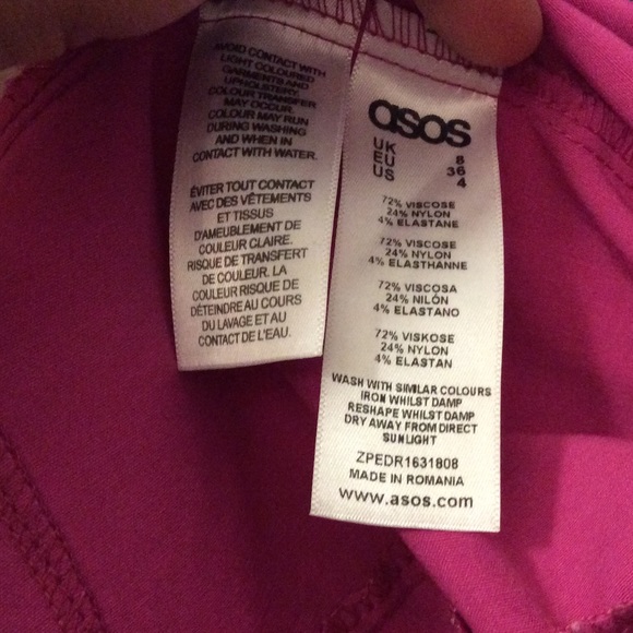 ASOS Pink Peplum Dress - Picture 4 of 4