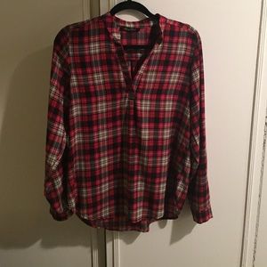 Plaid blouse