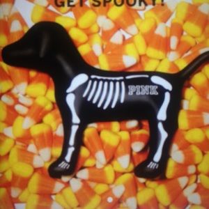 Pink Vs Halloween pink dog