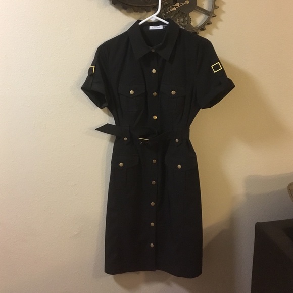 Calvin Klein Casual/Cocktail Button down Dress