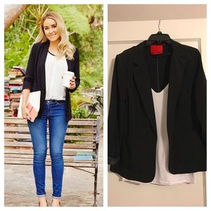5 | 48 black open blazer casual