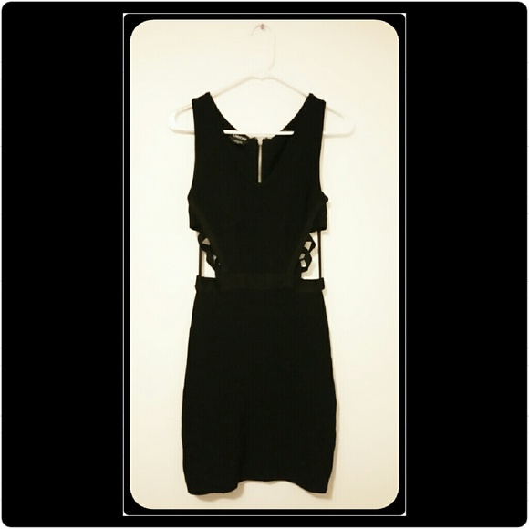 Bebe Side Cutout Midi Dress