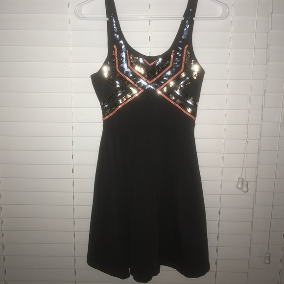 Express sequin embellished dress