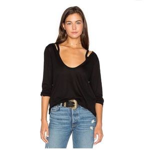 Project Social T Cold Shoulder long sleeve Tee