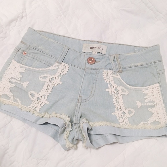 NWOT Lace Denim Shorts⚡️
