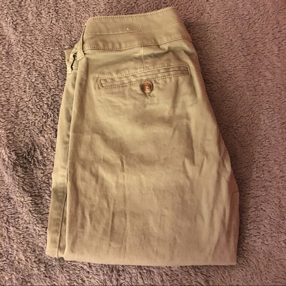 AEO Twill x Skinny green pants - Picture 1 of 4