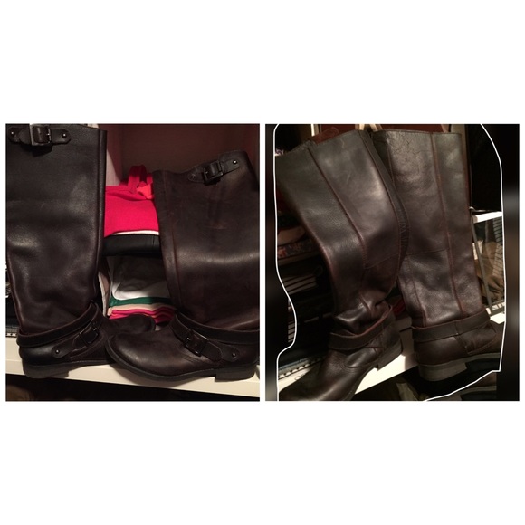 Aldo Saddel brown leather riding boot f/ Nordstrom